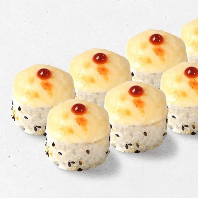 Лососік Hot з теріякі запеч. міні рол