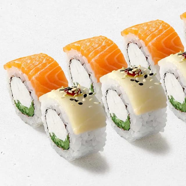 Філадельфія Лосось + Есколар рол