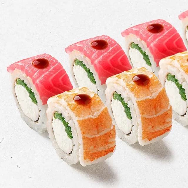 Філадельфія тунець + креветка